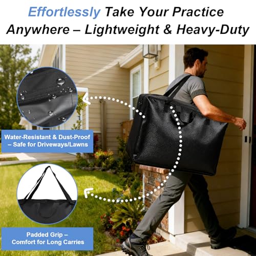 Qivine Upgrade Massage Tables Bag, 28-37 Inch Portable Spa Bed Lightweight Bag, Physical Therapy Table Carry Case with Durable Zipper Tear-Resistant Oxford for Folding Table
