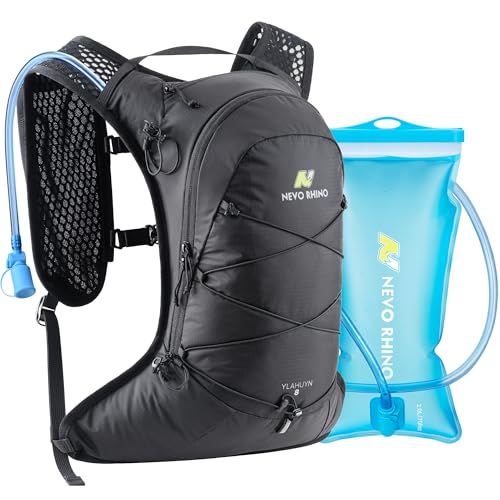 N NEVO RHINO Hydration Backpack,Lightweight Water Backpack with 2L Bladder - color: Black