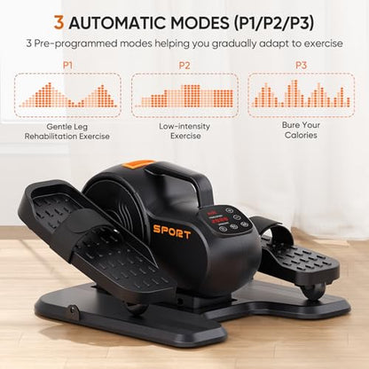 Dripex Under Desk Elliptical, Electric Leg Exerciser for Seniors