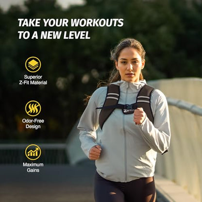 Zelus Weighted Vest for Women Men, Washable Z-Fit Weighted Vest 5/10/15lb - color: Brown, size: 15 LB