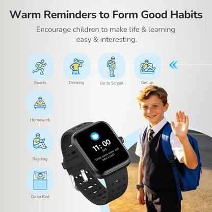 ENOMIR Kids Smart Watch No Phone Needed, Fitness Tracker Watch for Kids - color: Black, size: 1 Strap