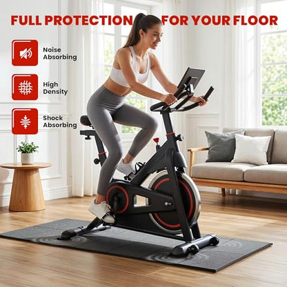 Walking Pad Treadmill Mat for Carpet Floors,55x24 Hardwood Floor Protection - size: 55"L x 23.6"W x 0.2"Th