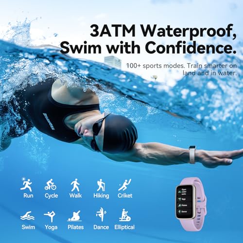 Fitness Tracker Smart Watch,1.47"Color Screen,100+ Sports,light purple - color: Light Purple
