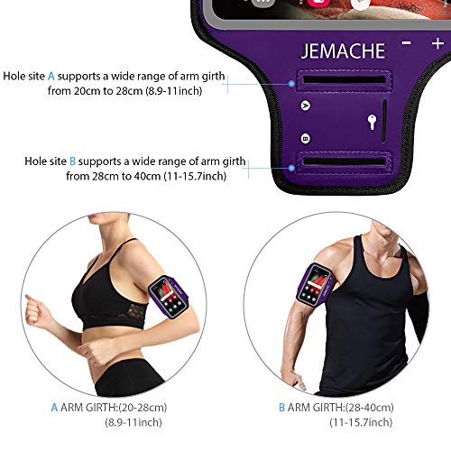 Running Armband for Samsung Galaxy S26 S25 S24 S23 S22 (Purple) - color: Purple, size: 6.3" (S)