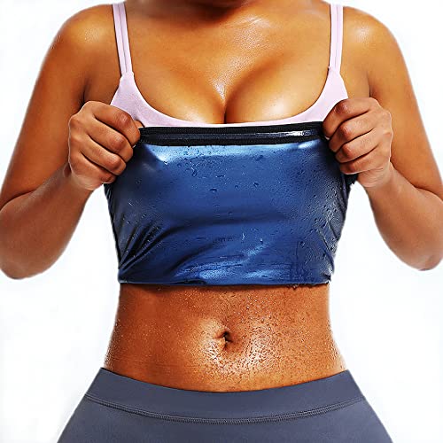 huiming Sauna Suit Waist Trimmer for Women Waist Trainer sweat band for stomach Belt Lower Belly Plus Size - color: Blue, size: S/M-1