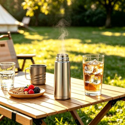 Small water bottle Mini Vacuum Insulated Stainless Steel Water Bottle Flask Metal Bottle for Hot and Cold Drinks 12Oz/350ml(Silver) - size: 12 Ounces