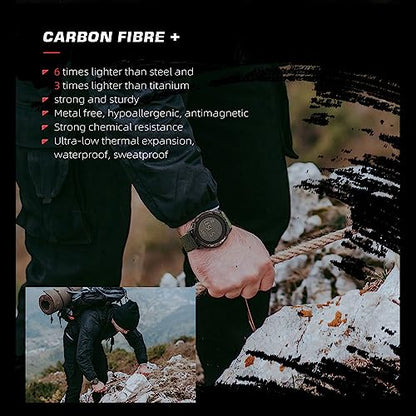 DIDITIME Tactical Watches for Men, Military Watches for Men, Waterproof 164FT, Fitness Watch, Mens Digital Watches with Compass, Metronome, Pedometer, Lightweight Breathable Nylon Watch - color: ALPS-GREEN