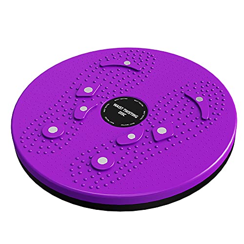 Body-Sculpting Ab Rotating Twisting Waist Disc, Body Sculpting Abdominal Muscle Exercise Balance Board Disc Twister for with 8 Magnets, PURLE