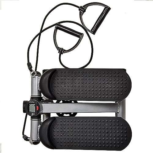 BalanceFrom Adjustable Stepper Stepping Machine with Resistance Bands, Gray