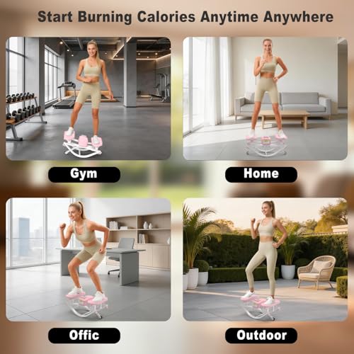 HOTWAVE Rock Stepper, The Rock Stepper Side to Side Exercise Machine - color: Pink, size: Standard