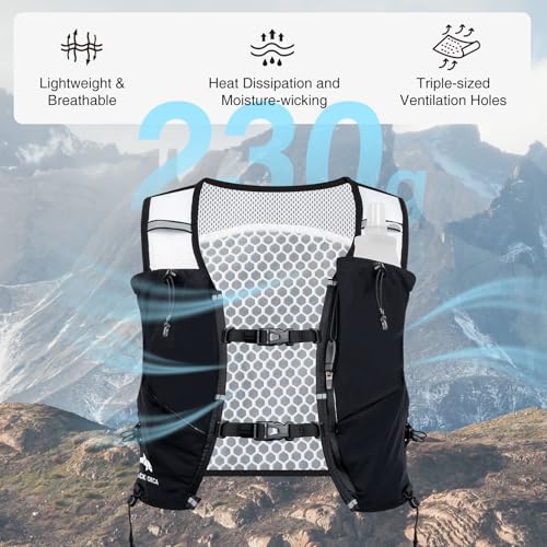 Running Hydration Vest for Men, Lightweight Running Vest with 2L Water Bladder, Hydration Backpack for Marathon, Trail, Cycling, Hiking, Jogging - size: Small
