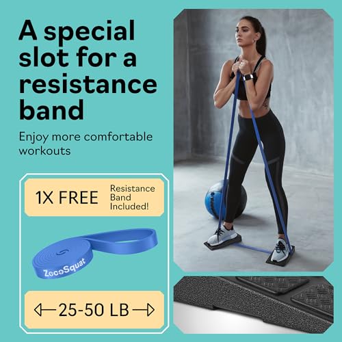 Squat Wedge Block Set of 3/5 - 960 LBS Capacity - Slant Board for Calf Stretching with 5 Stackable Angles - Calf Stretcher Slant Board - Workout Equipment - EPP Material for Exercise Equipment & Physical Therapy - color: Black&Pink