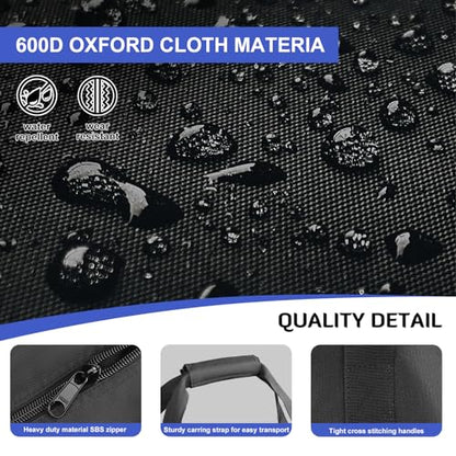 INFANZIA 60in Large Travel Duffel Bag, 600D Water Resistant Foldable, 336L - size: 60x18x19 inch-336L