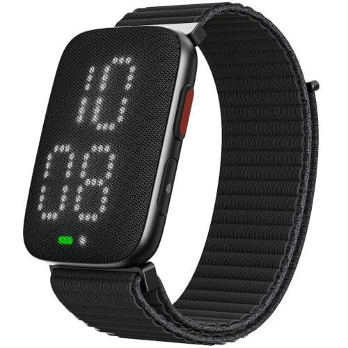 REACHER Vibrating Alarm Clock Watch, Silent Comfort Wake-Up Alarm Wristband