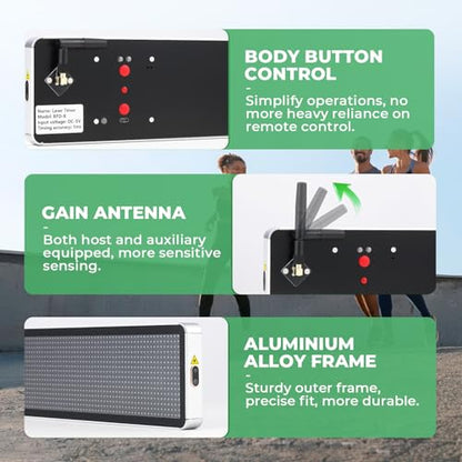 Powered Wireless Laser Timer for Sprints with High Stand