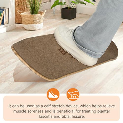 Balance Board- Gift for Adults & Kids,Wood Wobble Balance Trainer Board