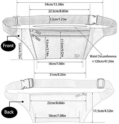 Naoki Outdoor Sports Running & Jogging & Travel Waterproof Utralthin Waist Pack/Bag Runner Belt - color: Navy