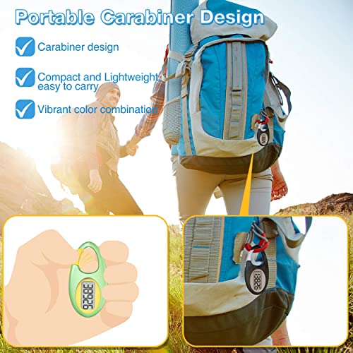 Simple 3D Step Counter, Walking Pedometer, Steps Tracker with Neck Lanyard/Carabiner for Men Women Teens Adults Seniors - color: Blue
