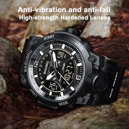 Military Digital Watches for Men Waterproof Work Mens Watch Sports - color: L-Black3