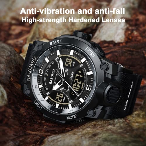 Military Digital Watches for Men Waterproof Work Mens Watch Sports - color: L-Black3