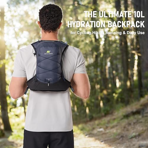N NEVO RHINO Hydration Backpack,Lightweight Water Backpack with 2L Bladder - color: Blue