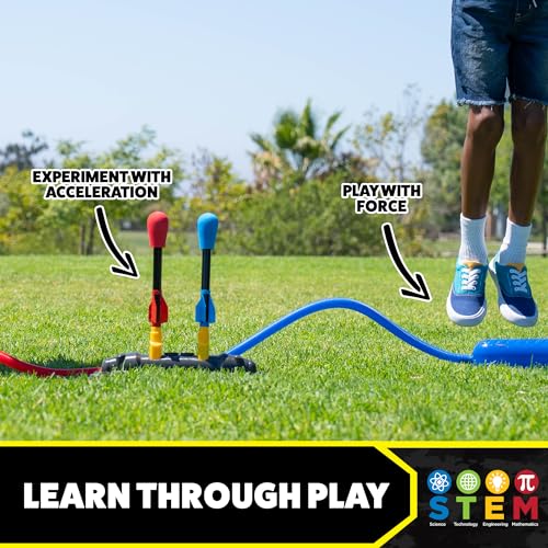 Stomp Rocket Original Dueling Rocket Launcher for Kids, 8 Rockets - style: Dueling Launcher + 8 Rockets