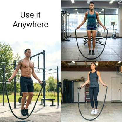 Weighted Jump Rope for Men and Women | Muay Thai Jump Rope - color: 2.4LB 9.2 ft