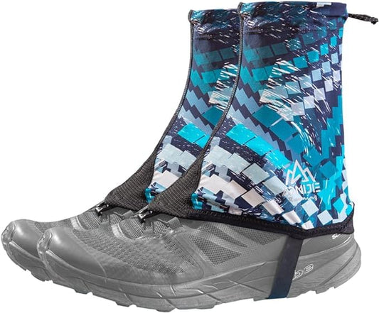Trail Gaiters Low Shoes Gators for Hiking Boots Breathable Boots Gators for Running - color: Blue, size: X-Large