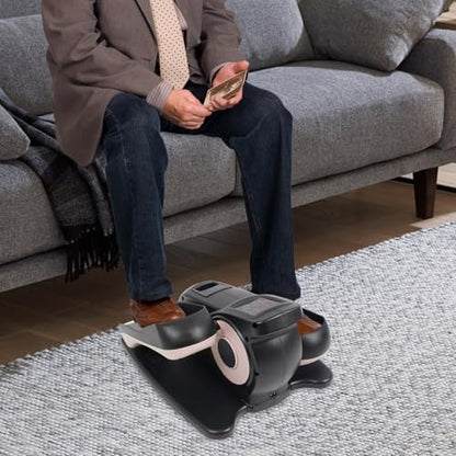 Under Desk Elliptical Pedal Exerciser with Remote Control LCD Display