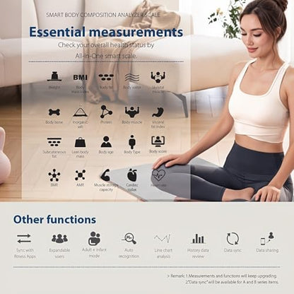 Digital Smart Scale for Body Weight & Fat High Accuracy with App