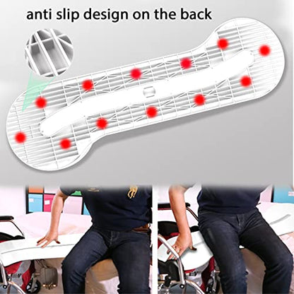 Transfer Board for Patient Mobility with 360° Sliding Disk, 400 lb Support