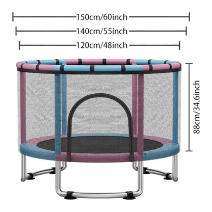 Trampoline Safety Net, 48" 55" 60" Trampoline Replacement Net Accessories, Tear Resistant Kids Protective Fences - size: 48" 120cm