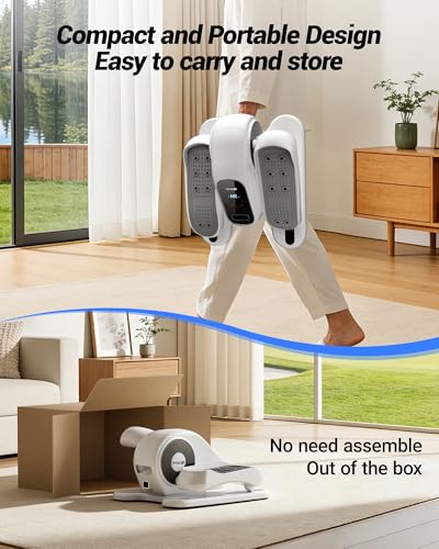 UMAY Under Desk Elliptical Eclipse Leg Exerciser Electric as seen on TV - color: Off-White