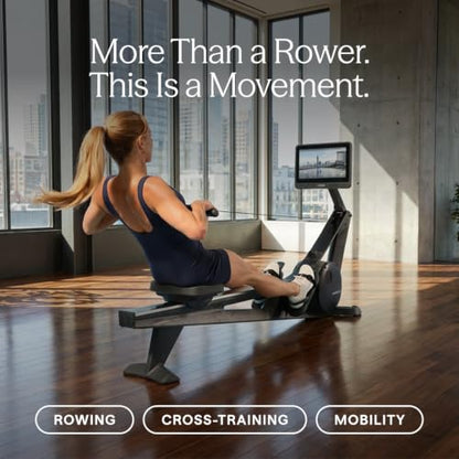 Hydrow Wave Rowing Machine with 16" HD Touchscreen & Speakers - Foldable | Live Home Workouts, Subscription Required - color: Forest