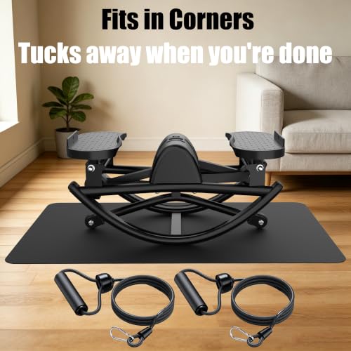KINMAC Rocking Stepper for Exercise at Home-Rock Stepper Side to Side - color: Black