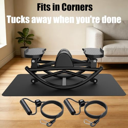 KINMAC Rocking Stepper for Exercise at Home-Rock Stepper Side to Side - color: Black