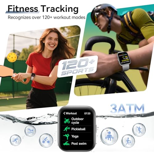 Smart Watches for Women Men, 1.85" Smart Watch for Android Phones/iPhones - color: White