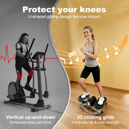 Rock Stepper Machine 3D Lateral Rocking Fitness Stepper