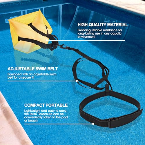 Swim Parachute, Resistance Training, Improve Strength & Speed in Water