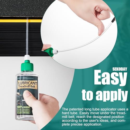 SEKODAY Silicone Treadnmill Belt Lubricants/Lubes, High Temperature Resistant and Stable Lubricant,with Hard Application Tubes and Precision Screw Caps for Easy Use - color: 8.4 Ounce / 2 Bottle