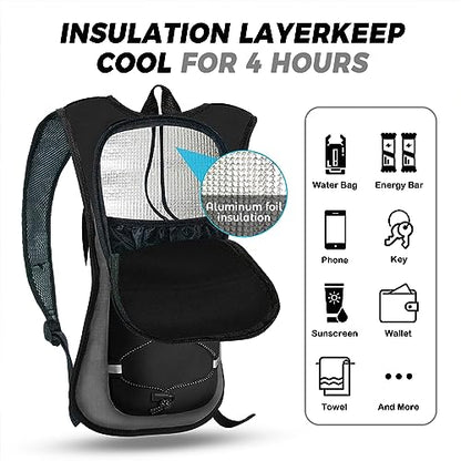 Hydration Backpack Hydration Pack Water Backpack with 2L Hydration Bladder