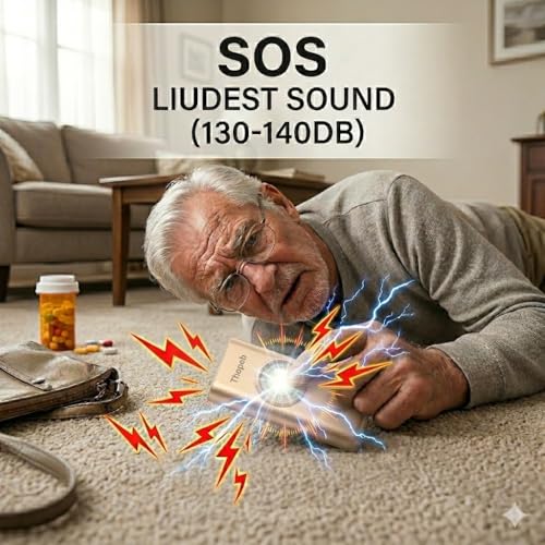 Personal Safety Alarm for Women – Superior Loud Siren & SOS Strobe - color: Metallic Rose