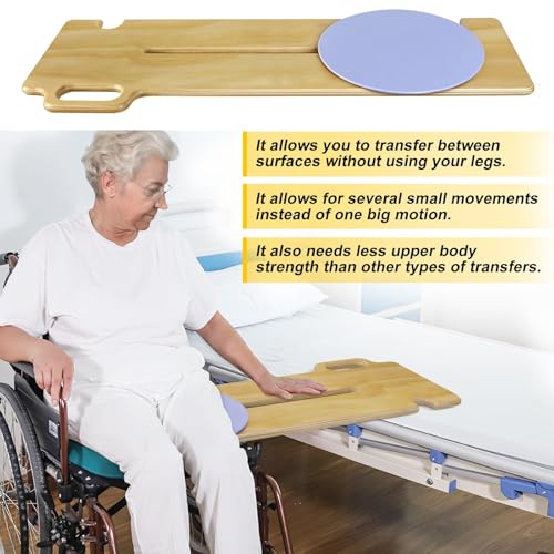 FSA/HSA Eligible Transfer Board Patient Slide Assist Device for Transferring Patient Elderly, and Disabled from Wheelchair to Bed, Toilet, Bathtub, Sliding Boards Platform (30" x 12" x 0.7") - size: 30" x 12" x 0.7"