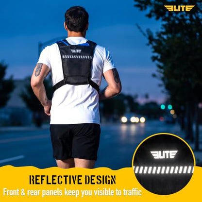 Elite Hydra Running Chest Pack w/ Gun Holster, Phone Holder Touch Friendly, Camera Pocket for Men/Women Lightweight Hydration Vest Chest Rig w/ Water Bladder for Marathon, Cycling, ADV Camping, Skiing - size: Medium