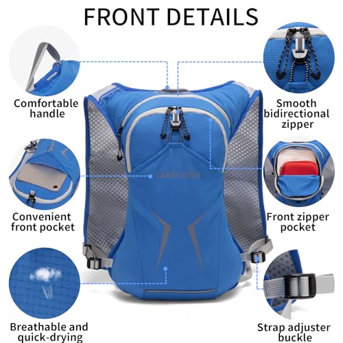 Carey STEN Lightweight Hydration Backpack with 1.5-Liter Water Bag - color: Blue