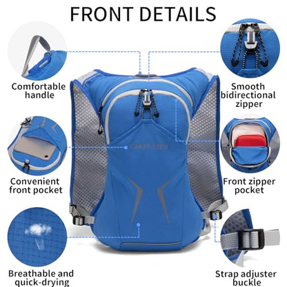Carey STEN Lightweight Hydration Backpack with 1.5-Liter Water Bag - color: Blue