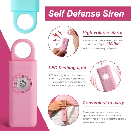Self Defense Siren Personal Safety Alarm (Pink)