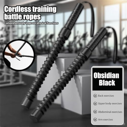 2Pcs Ropeless Battle Ropes,Weighted Battle Ropes for Home Gym