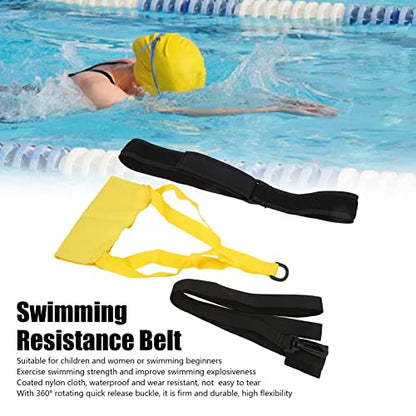 Swim Parachute, Enhanced Resistance Training Swim Training Belt Durable Drag for Swimmers Athletes Speed Drills