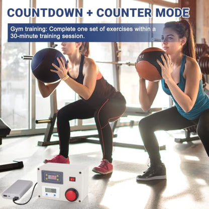 Countdown Tally Counter, 0-99999 Counts & 0.01s-999min Timer